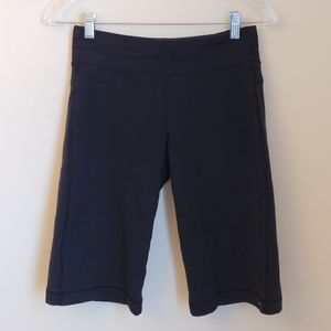 Lululemon Black Bermuda Cotton Stretch Biker Short